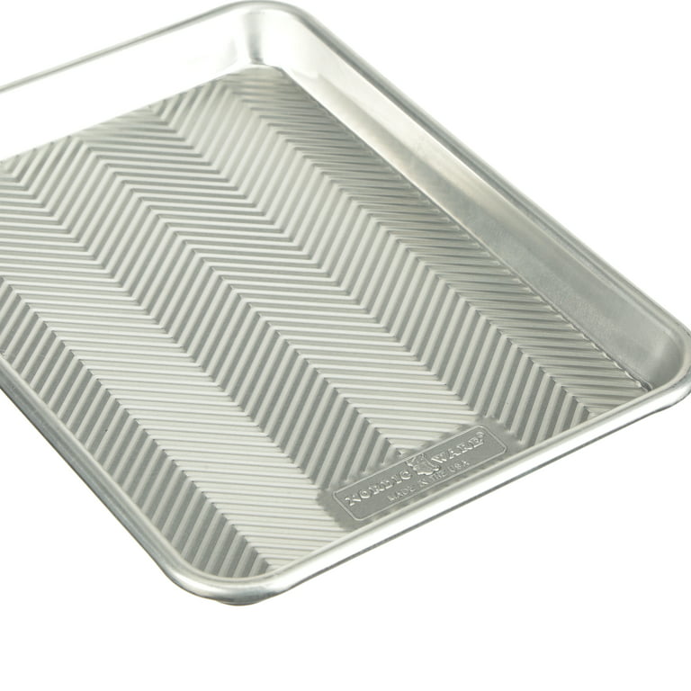 Nordic Ware Prism Quarter Sheet, Natural Aluminum, 13 x 9.6 X 1