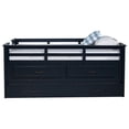 thumbnail image 4 of Carlsbad Wood Twin Captains Bed With Trundle Navy Blue, 4 of 17