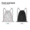 thumbnail image 5 of Kdxio Cute Rabbit And Heart Print Drawstring Backpack Bag,Waterproof Draw String Back Sack, Gym Drawstring Bags Swim Bag For Unisex, 5 of 9