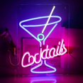 thumbnail image 3 of LED Neon Signs Cocktail Wall lamp for desk Decors Man Cave Pub Neon Light Sign, 3 of 9
