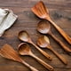 thumbnail image 2 of Cuchara de madera de teca, espátula de madera maciza, espátula de madera para saltear, espátula para cocinar, juego de cucharas, cuchara de madera, vajilla, 2 of 4