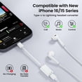 thumbnail image 2 of Adaptador de audio Mxcudu USB-C a Lightning para iPhone e iPad, 2 of 8