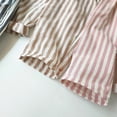 thumbnail image 7 of Xyant Toddler Girl Boy Cotton Linen Pants Striped Wide Leg Casual Pant Elastic Waist Summer Fall Trousers Kids Loose Long Pants (Khaki,3-4 Years), 7 of 7