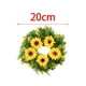 thumbnail image 5 of Corona de girasol artificial, guirnalda floral decorativa para puerta de entrada de verano al aire libre Pequeño, 5 of 9