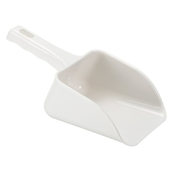 Uxcell ABS 9.06x3.54" Small Flour Cereal Sugar Handle Shovel Scoop, White