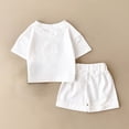 thumbnail image 6 of Soepste Girls Sets 2T Girls Clothes Toddler Baby Girls Summer Clothes Short Sleeve T-Shirt Tops Short Sets Cute Outfits, 6 of 8