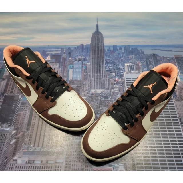 Ni - ke Ni - ke Air Jordan 1 Low SE Mocha Light Chocolate Mens Size 15 DC6991 200 New
