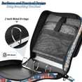 thumbnail image 4 of FORMRS Zipper Binder with Shoulder Strap 2-inch Ring 500 Sheet Capacity File Bag, Blue Cute Train Pattern, 4 of 5