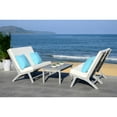 thumbnail image 4 of Safavieh Chaston 4 Piece Outdoor Modern Wood Living Set, 4 of 5