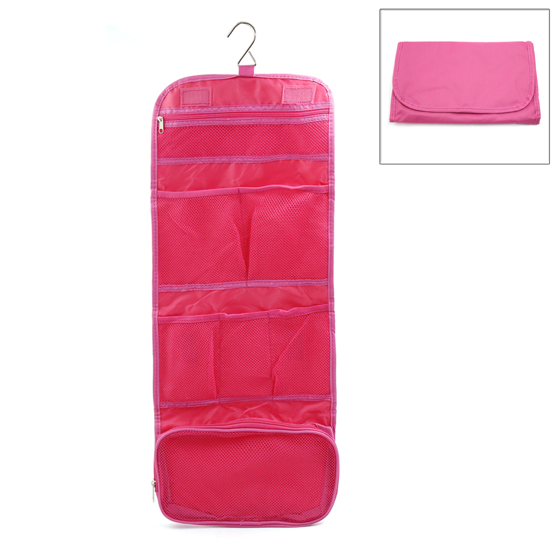 Hanging Organizer 7 Pockets Cosmetic Wash Case Toiletry Storage Canvas