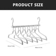 thumbnail image 4 of KAKOWELY Multilayer Clothes Hanger Multifunctional Rotatable Solid Plastic Clothes Rack Foldable Clothes Rack15.55"X6.69"X0.51", 4 of 4