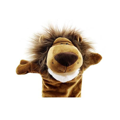 Kids Game Dog Hand Puppet Toy Gift Soft Rubber Puppy Pet Animal Head Gloves Prop 