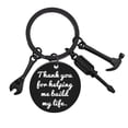 thumbnail image 1 of Thank Gifts Life Keychain Gift Me for Helping Build Fathers Day for Dad My You Keychains, 1 of 2