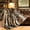 Brown, variant on Battilo Ruched Faux Fur Throw Blanket,Beige Rabbit Faux Fur Blanket for Couch, Living Room,50"x60"
