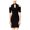 black, variant on Jump Apparel Womens Embellished Cold-Shoulder Sheath Dress, Black, Small