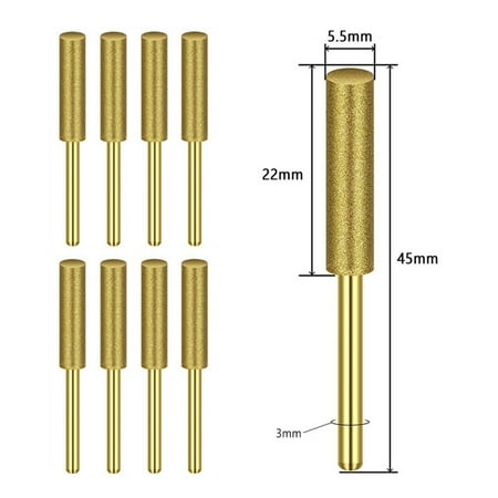 

8Pcs Chainsaw Bits Plated Diamond Sharpener High Hardness Electric