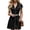 ☪275-Black, variant on Nuoqisi Women's Solid Denim Dress Short Sleeve Lapel Button Pocket Zipper Skirt Cardigan Skirt - Casual Jean Midi Dress for Office, Pants for Women
