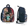 thumbnail image 2 of My Hero Academia Backpack Bookbag Casual Daypack Travel Backpacks for Work Hiking Camping, 2 of 6