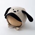 thumbnail image 2 of Hessimy Baby Dog Face Knit Bonnet Hat with Floppy Ears,Winter Warm Earflap Cap with Chin Ties, 2 of 8