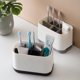 thumbnail image 5 of 1 soporte para cepillo de dientes y pasta de dientes para tocador de baño, caja de almacenamiento grande para cepillo de dientes eléctrico con base antideslizante y divisores para familia, niños JAMW Sencillez, 5 of 5