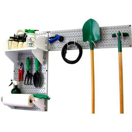 

Pegboard Garden Tool Board Organizer Gray & White - 48 x 32 x 9 in.