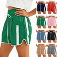 thumbnail image 7 of Dvprdro Mesh Workout Shorts for Women High Waist Drawstring Loose Fit Running Shorts with Built in Brief, 7 of 7