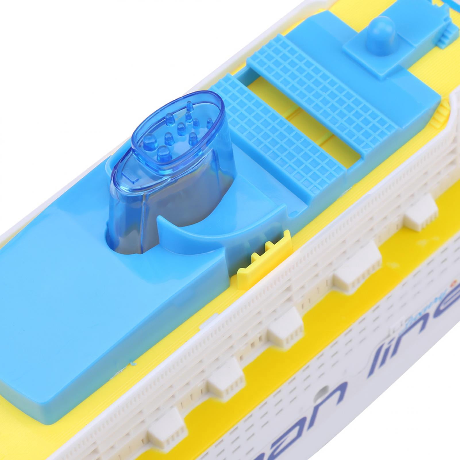 Jouet Bateau De Croisière Électrique LED – Bateau Lumineux Avec Sifflet Et Mouvement Auto Pour Enfants