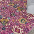 thumbnail image 4 of Nourison Passion Fuchsia 4' x Round Area Rug, Boho, Moroccan, Bed Room, Living Room, Dining Room, Kitchen, , Easy Cleaning, Non Shedding (4' Round), 4 of 10