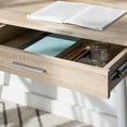 thumbnail image 4 of SAFAVIEH Jorja Contemporary 1-Drawer Writing Desk, Brown/White, 4 of 13