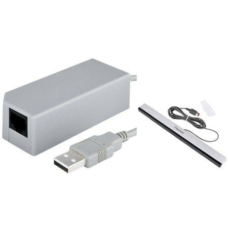 Insten Wired Sensor Bar Usb To Rj45 Rj 45 Ethernet Network Adapter Insten Wired Sensor Bar Usb To Rj45 Rj 45 Ethernet Network Adapter For Nintendo Wii