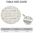 thumbnail image 6 of 44Inch Boho Floral Tablecloth Round Elastic Fitted, Stretch Spillproof Table Cover for 38-42 Inch Tables, Indoor Outdoor Decor, 6 of 7
