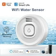 thumbnail image 2 of Wi-Fi Water Leak Detector: 100dB Water Sensor Alarm for Basement, Adjustable Alarm and App Alerts, Flood Leakage Detection Devices for Pipe/Drain/Sink/Faucet, 2 of 8