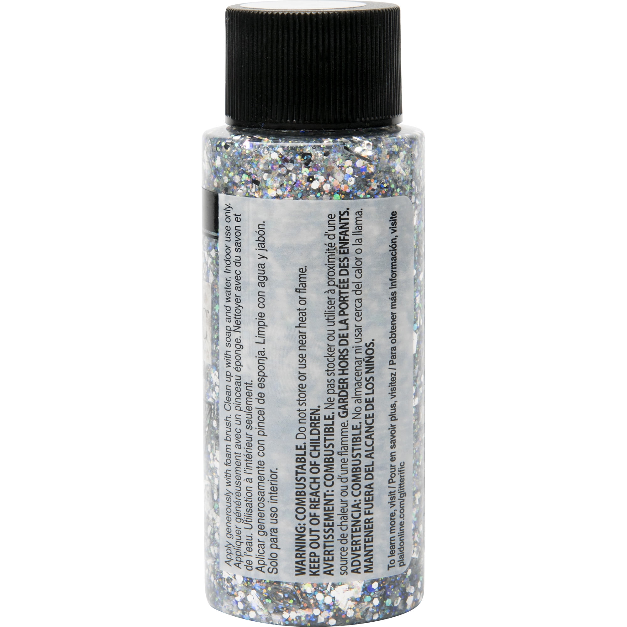 FolkArt Glitterific Acrylic Craft Paint, Glitter Finish, Black Opal, 2 fl  oz - Yahoo Shopping