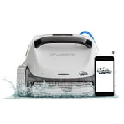 Dolphin Explorer E50 Robotic Cleaner with Wi-Fi Connectivity for In Ground Pools up to 50 Ft Swivel Cord Active Scrubbing Easy Access Top Load Filter