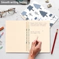 thumbnail image 4 of FORMRS 1-Subject Spiral Notebook 8" x 5" College Ruled 60 Refillable Sheet A5 Hard Cover, Cute Snowmen, 4 of 7