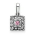 thumbnail image 2 of 14K White Gold Family Jewelry Diamond Semi-Set Pendant, 2 of 3