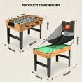 thumbnail image 6 of GVDV 13-in-1 Multi Game Table,48"Combo Game Table with Basketball,Foosball,Billiards,Shuffleboard,Bowling,Table Tennis,Chess and More for Game Room, 6 of 9