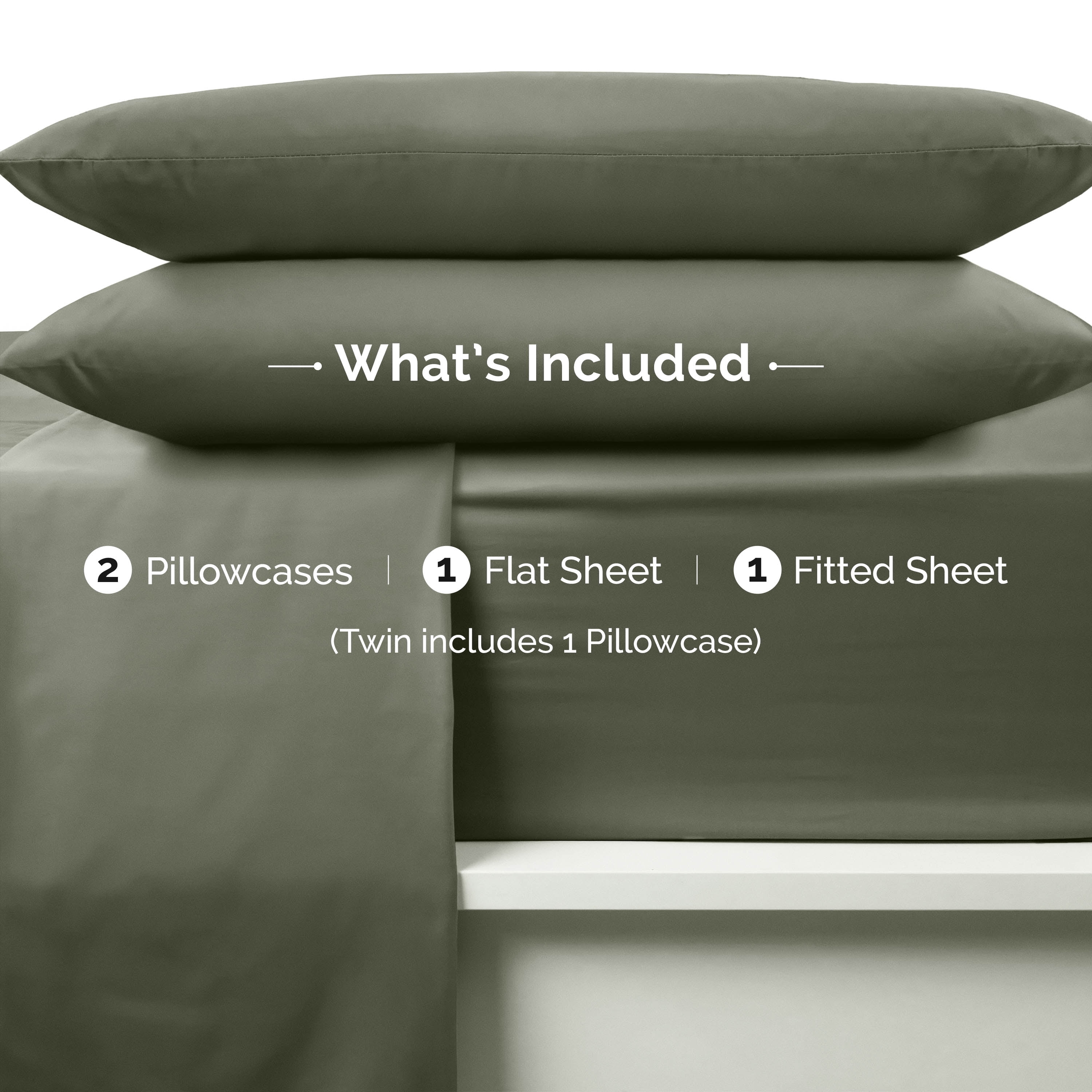 Martex Easy Living 3-Piece Twin Microfiber Sheet Set | Brushed Soft Easy Care | Green