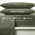 thumbnail image 6 of Martex Easy Living 3-Piece Twin XL Microfiber Sheet Set | Brushed Soft Easy Care | Green, 6 of 9