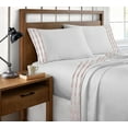 thumbnail image 3 of Brielle Home Vida Clipped Jacquard 180 Thread Count 100% Cotton Sheet Set & Pillowcase, 3 of 12