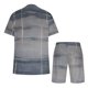 thumbnail image 5 of Mens Pantalones Casuales Cuello Redondo Impresión de Manga Corta Blusa Y Pantalones Cortos Traje, Pantalones de Traje para Hombres, 5 of 5