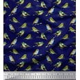 thumbnail image 1 of Soimoi Viscose Chiffon Fabric Flycathcer Bird Print Fabric by the Yard 42 Inch Wide, 1 of 1