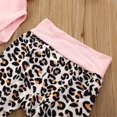 thumbnail image 5 of Kiapeise Autumn Winter Baby Girl’s Long Sleeve Jumpsuit and Leopard Long Pants with Headscarf, 5 of 8