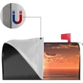 thumbnail image 3 of Sunset Coconut Palm Tree Beach Ocean Magnetic Mailbox Covers, Mail Wraps Garden Yard Home Decor for Outdoor Standard Size 21x18 in, 3 of 6