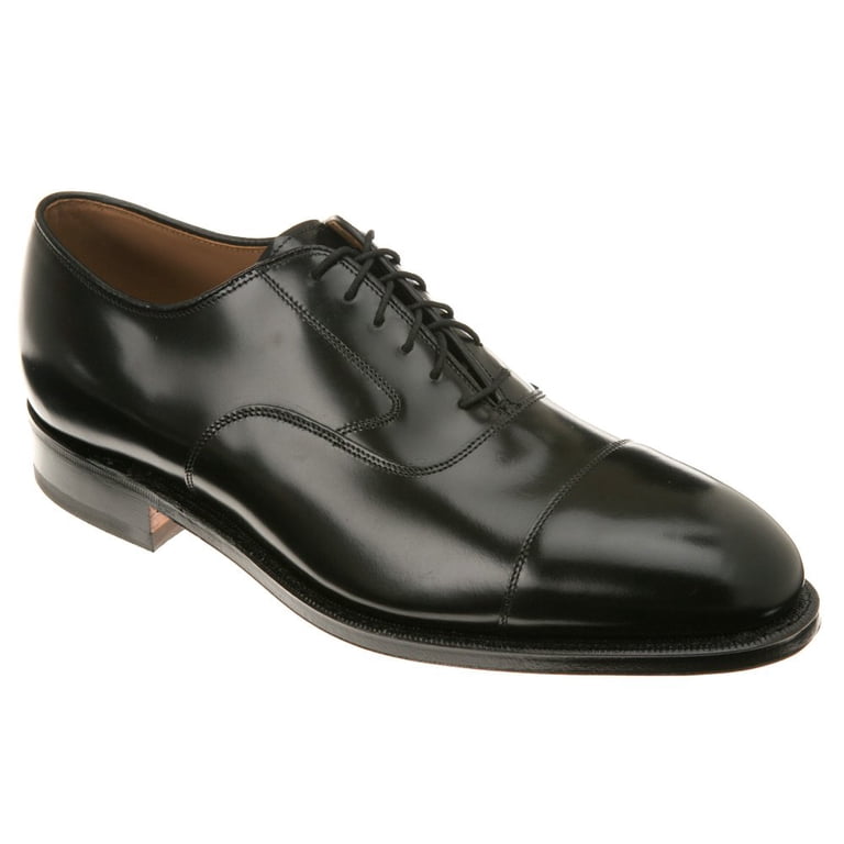 Johnston & Murphy Men's Melton Cap Toe Dress Shoes, Black Calfskin Leather  - Walmart.com