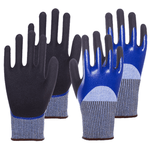 Double-Ply Nitrile Puncture-Resistant Work Gloves Eco-Friendly Gardening Gloves