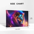 thumbnail image 5 of LNWH Wall Art Prints, Colorful Purple Lion Pattern Canvas Painting for Living Room Bedroom Office Home Wall Decoration, 11.8x7.8 Inch, 5 of 8