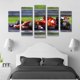 thumbnail image 3 of Cuadro Decorativo Auto Ferrari Fórmula 1 Juego De 5 Piezas 150x80cm Ideal Para Sala Oficina Taller Decoración Moderna, 3 of 5