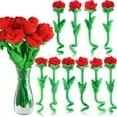 thumbnail image 6 of Aosijia 10 Pcs Plush Red Rose Flower, Bendable Stems Plush Bouquet Toy Soft Rose Flower, for Graduation Mother's Day Girlfriend Wife Valentines Day Gift, 6 of 6