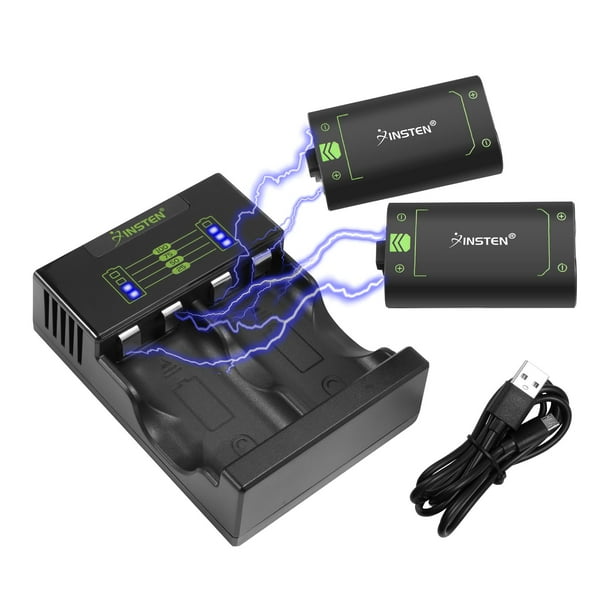 For Xbox One Controller Battery Pack with Charger, 2 pcs Rechargeable